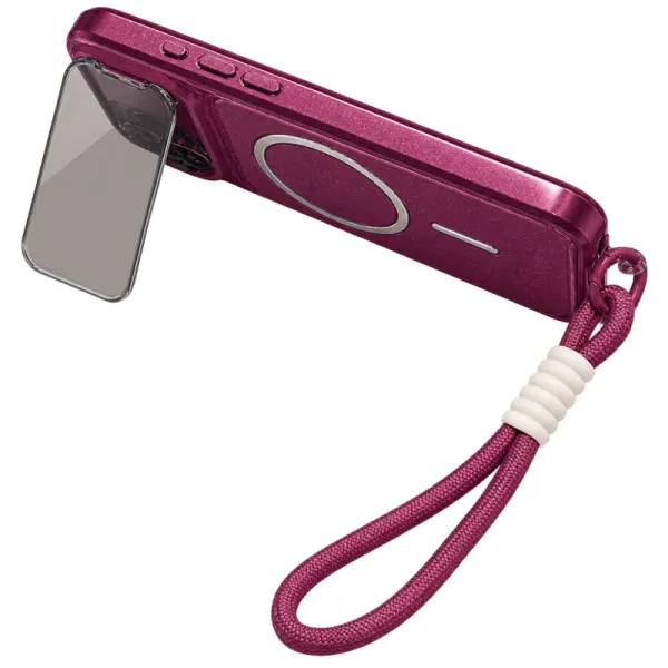 Чехол TPU+PC Pacific with Magnetic Fit and straps для Apple iPhone 17 Pro / 18 Pro (6.3") — Красный — фото 3