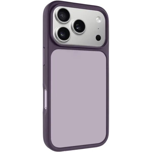 TPU+PC чохол Metal Buttons для Apple iPhone 18 Pro / 17 Pro (6.3") — Бордовий