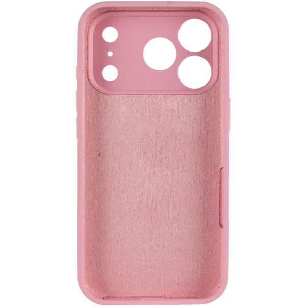 Чехол Silk Full Camera (AA) NO LOGO with Magnetic Fit для Apple iPhone 17 Pro / 18 Pro (6.3") — Розовый — фото 3