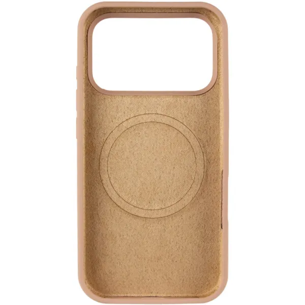 Чохол Silk (AA) NO LOGO with Magnetic Fit для Apple iPhone 17 Pro / 18 Pro (6.3") — Бежевий — фото 3