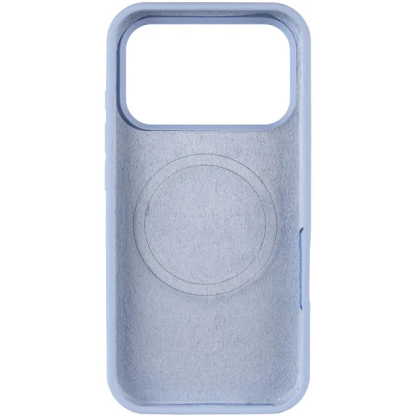 Чохол Silk (AA) NO LOGO with Magnetic Fit для Apple iPhone 17 Pro / 18 Pro (6.3") — Блакитний — фото 3
