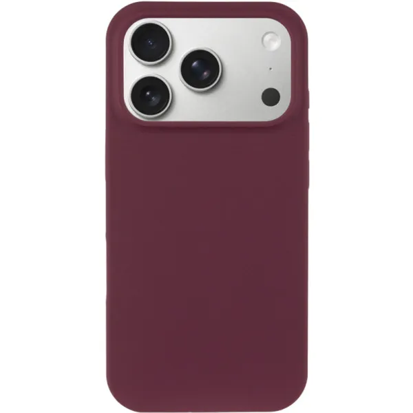 Чехол Silk (AA) NO LOGO with Magnetic Fit для Apple iPhone 17 Pro / 18 Pro (6.3") — Бордовый — фото 4