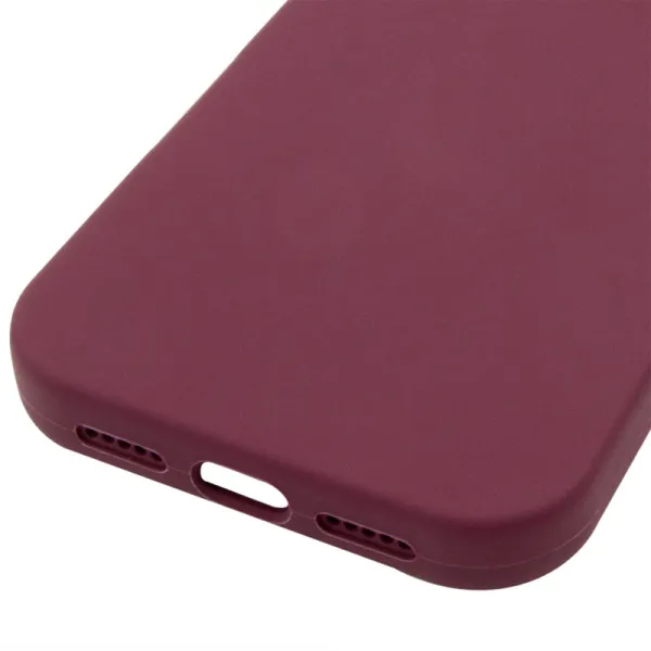 Чехол Silk (AA) NO LOGO with Magnetic Fit для Apple iPhone 17 Pro / 18 Pro (6.3") — Бордовый — фото 2