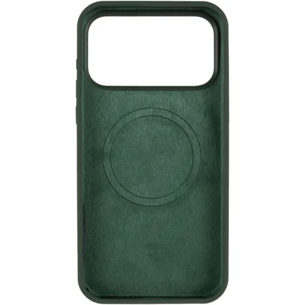 Чохол Silk (AA) NO LOGO with Magnetic Fit для Apple iPhone 17 Pro / 18 Pro (6.3") — Зелений — фото 2