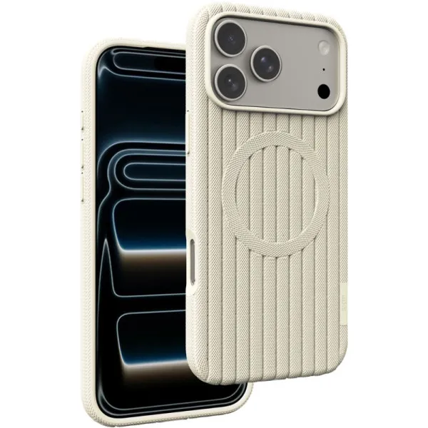 Чохол TPU Knit Case with Magnetic Fit для Apple iPhone 17 Pro / 18 Pro (6.3") — Білий Чохол TPU Knit Case with Magnetic Fit для Apple iPhone 17 Pro / 18 Pro (6.3") — Білий