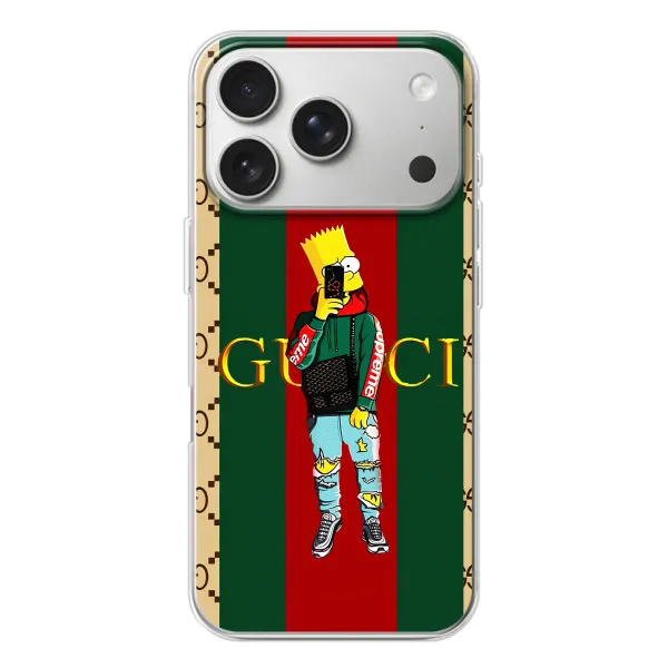 Чохол з принтом «Барт ГУЧЧІ» для iPhone 17 Pro