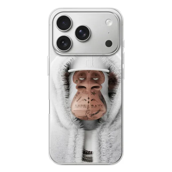Чохол з принтом «мавпа NFT в тату» для iPhone 17 Pro