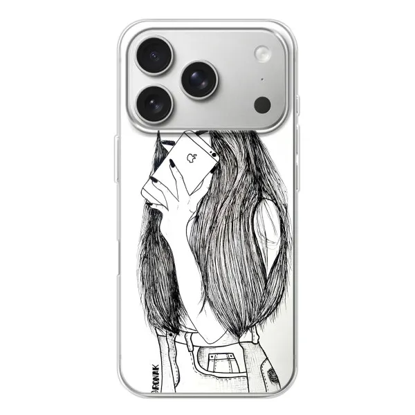 Чехол с принтом «Фото девочки» для iPhone 17 Pro