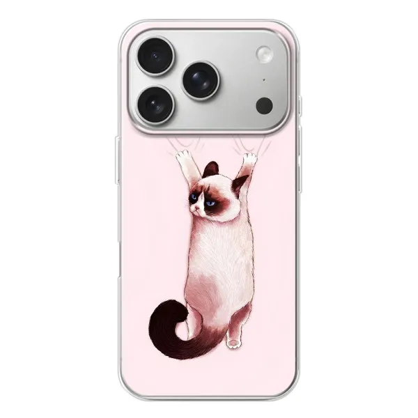Чохол з принтом «Котик падає» для iPhone 17 Pro Чохол з принтом «Котик падає» для iPhone 17 Pro