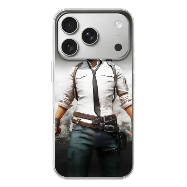 Чехол с принтом «Пабг мен» для iPhone 17 Pro