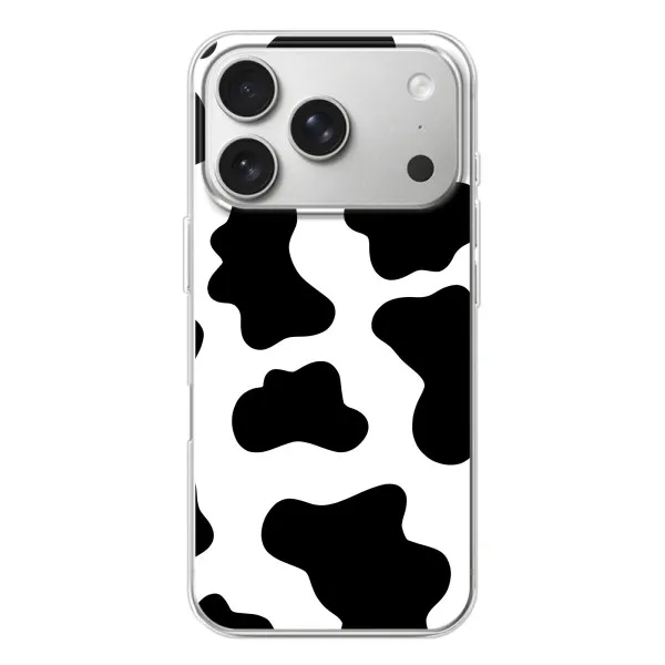 Чохол з принтом «Чорная Буренка» для iPhone 17 Pro