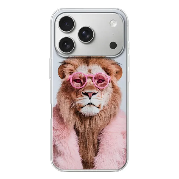 Чохол з принтом «Лев в окулярах» для iPhone 17 Pro