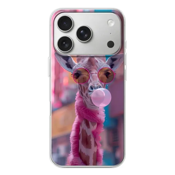 Чохол з принтом «Стильна жирафа» для iPhone 17 Pro