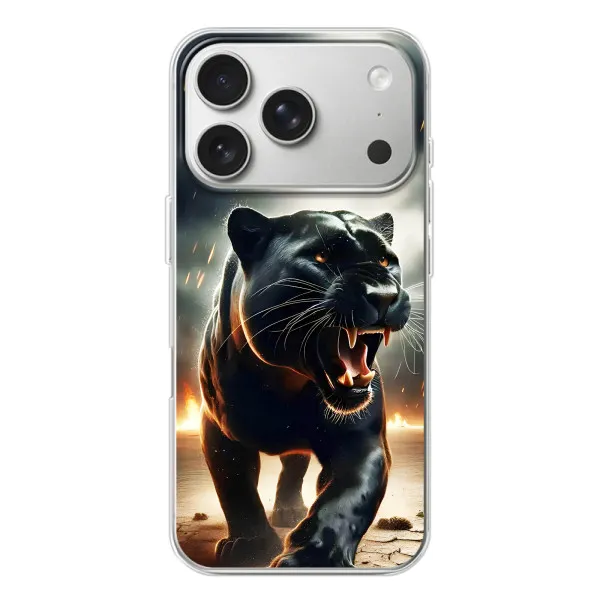 Чохол з принтом «Чорна пантера» для iPhone 17 Pro