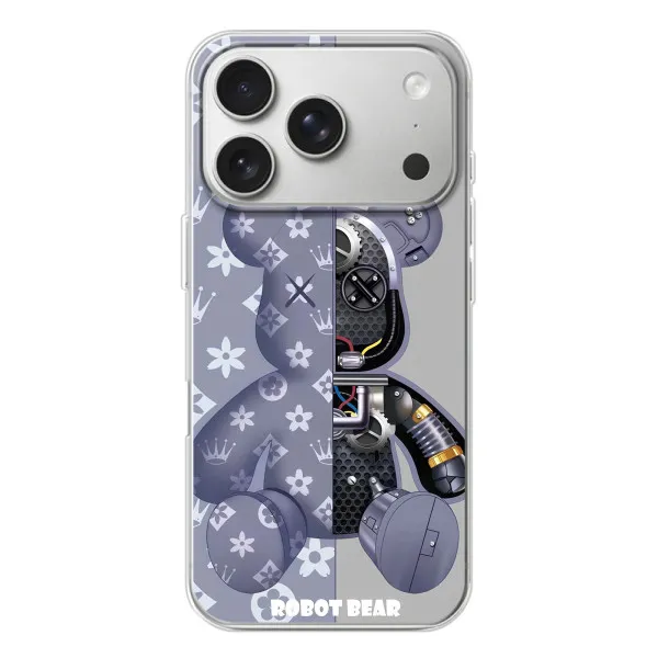 Чохол з принтом «Робот Медведик» для iPhone 17 Pro