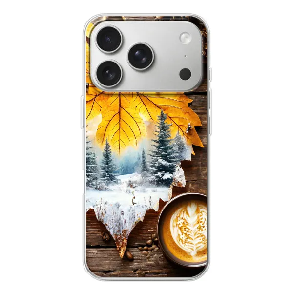 Чохол з принтом «Осінньо-зимова кава» для iPhone 17 Pro
