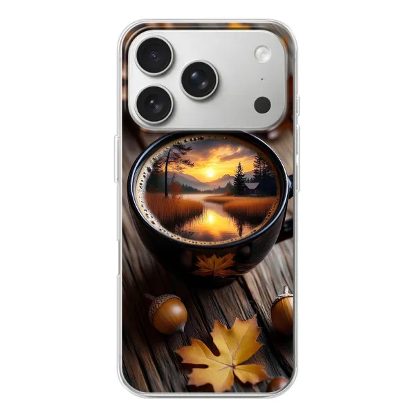 Чохол з принтом «Темна кава» для iPhone 17 Pro