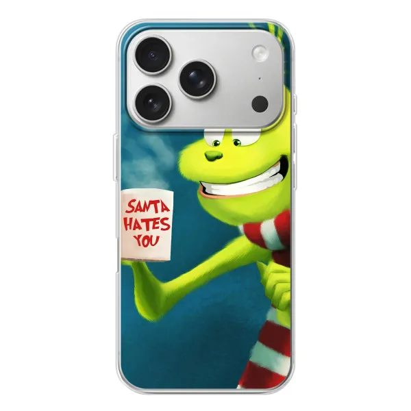 Чохол з принтом «Зелений Грінч» для iPhone 17 Pro