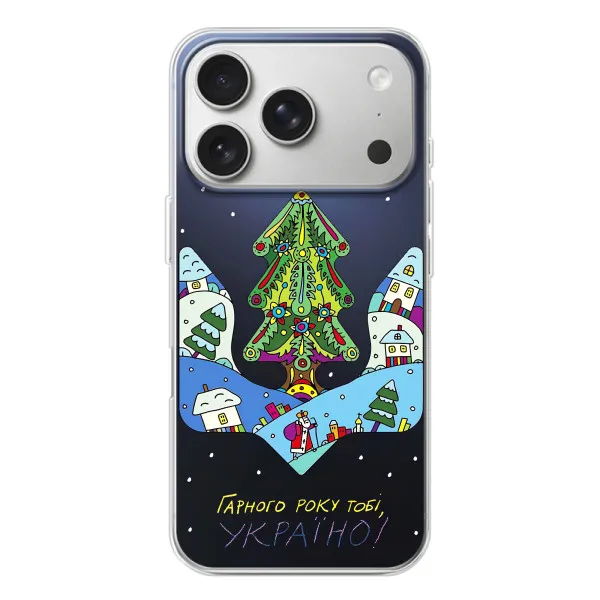 Чохол з принтом «Різдвяний герб» для iPhone 17 Pro