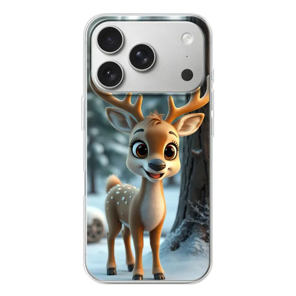 Чехол с принтом «Олененок в лесу» для iPhone 17 Pro Чехол с принтом «Олененок в лесу» для iPhone 17 Pro