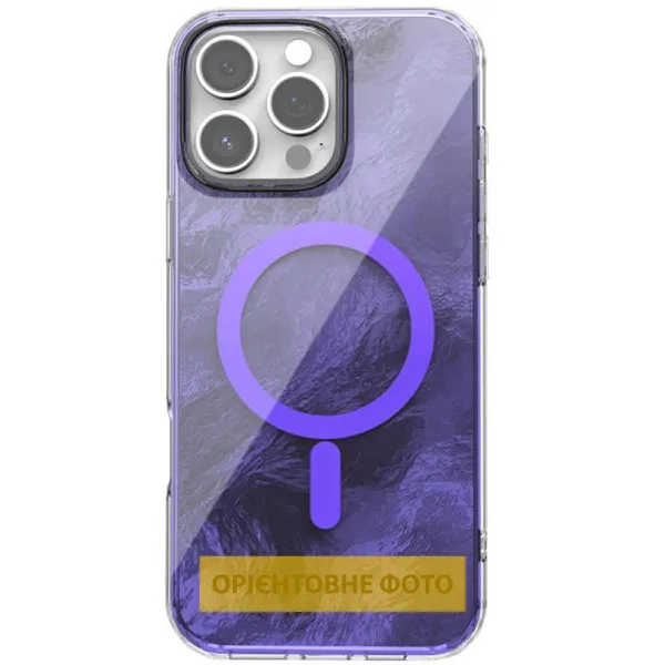 Чохол TPU Shiny Mountain Magnetic Fit для Apple iPhone 17 (6.3") — Фіолетовий — фото 1