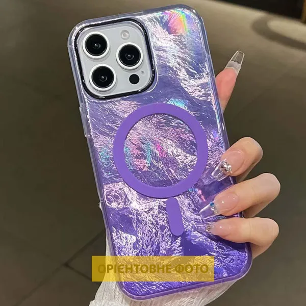 Чохол TPU Shiny Mountain Magnetic Fit для Apple iPhone 17 (6.3") — Фіолетовий — фото 2