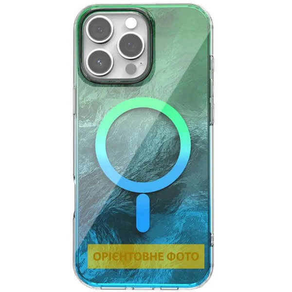 Чохол TPU Shiny Mountain Magnetic Fit для Apple iPhone 17 (6.3") — Зелений — фото 1