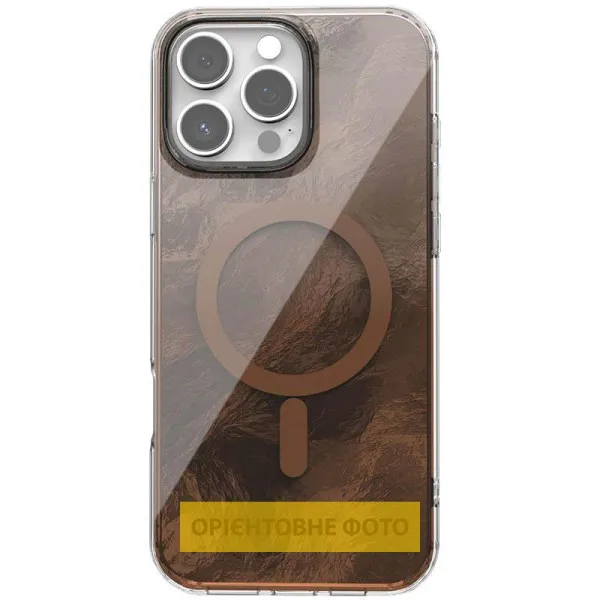 Чохол TPU Shiny Mountain Magnetic Fit для Apple iPhone 17 (6.3") — Коричневий — фото 1