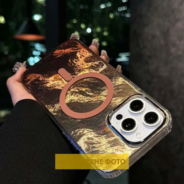 Чохол TPU Shiny Mountain Magnetic Fit для Apple iPhone 17 (6.3") — Коричневий — фото 3