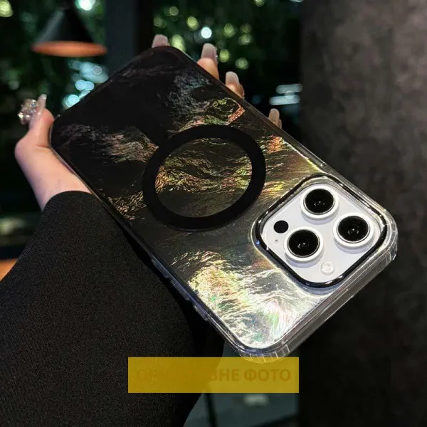 Чохол TPU Shiny Mountain Magnetic Fit для Apple iPhone 17 (6.3") — Чорний — фото 2