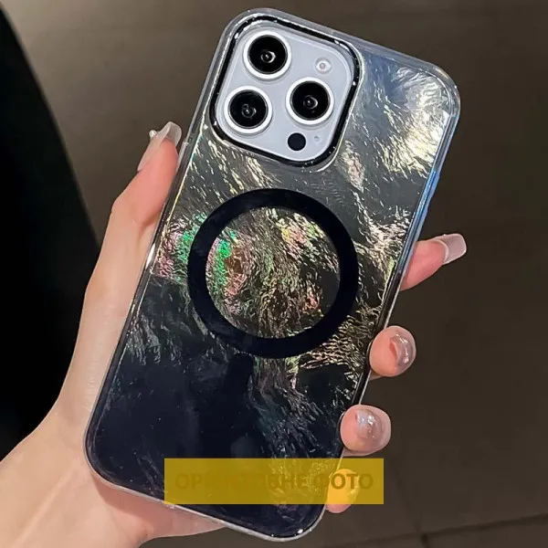 Чохол TPU Shiny Mountain Magnetic Fit для Apple iPhone 17 (6.3") — Чорний — фото 3