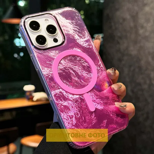 Чохол TPU Shiny Mountain Magnetic Fit для Apple iPhone 17 (6.3") — Рожевий — фото 3