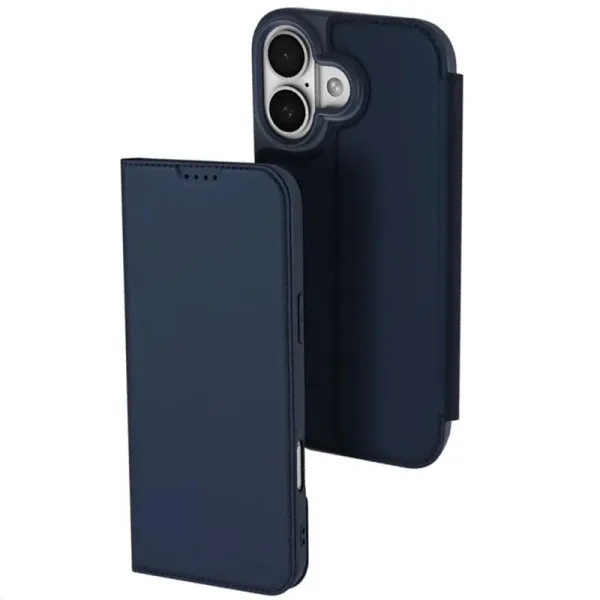 Чохол-книжка Dux Ducis з кишенею для візиток для Apple iPhone 17 (6.3") — Синій — фото 1