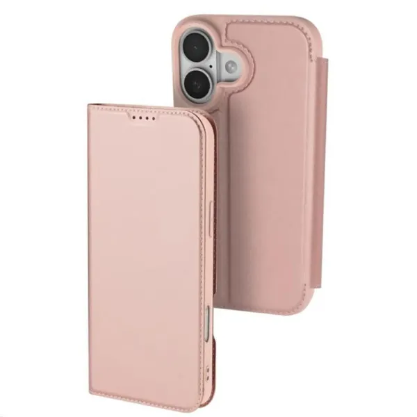 Чохол-книжка Dux Ducis з кишенею для візиток для Apple iPhone 17 (6.3") — Rose Gold — фото 1 Чохол-книжка Dux Ducis з кишенею для візиток для Apple iPhone 17 (6.3") — Rose Gold — фото 1