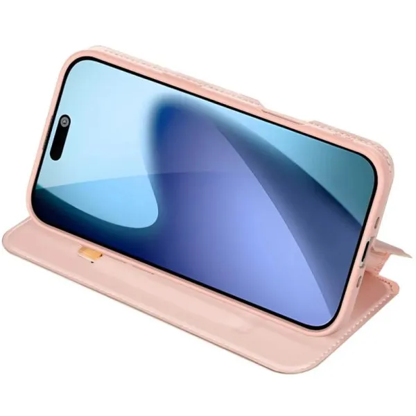 Чохол-книжка Dux Ducis з кишенею для візиток для Apple iPhone 17 (6.3") — Rose Gold — фото 2 Чохол-книжка Dux Ducis з кишенею для візиток для Apple iPhone 17 (6.3") — Rose Gold — фото 2