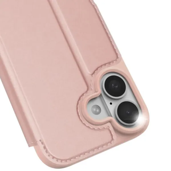Чохол-книжка Dux Ducis з кишенею для візиток для Apple iPhone 17 (6.3") — Rose Gold — фото 4 Чохол-книжка Dux Ducis з кишенею для візиток для Apple iPhone 17 (6.3") — Rose Gold — фото 4