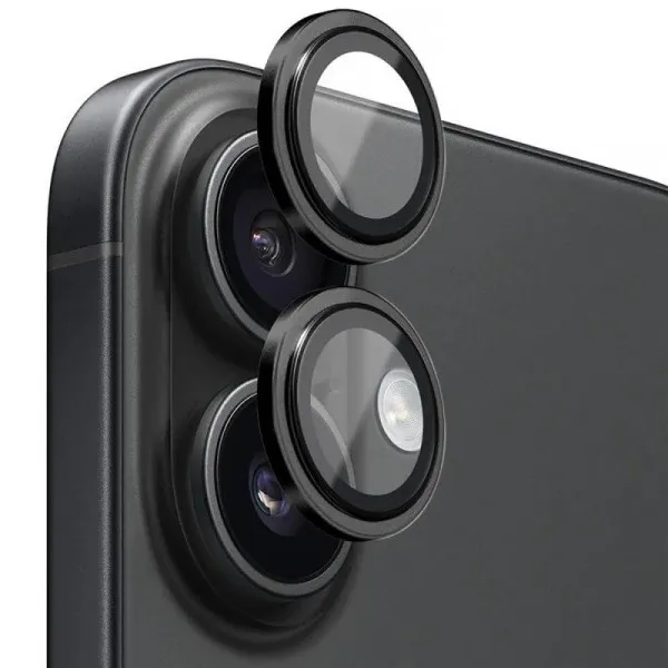 Захисне скло BlueO Metal на камеру для Apple iPhone 17 (6.3") — Чорний — фото 1