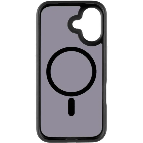 TPU+PC чохол Metal Buttons with Magnetic Fit для Apple iPhone 17 (6.3") — Чорний — фото 3