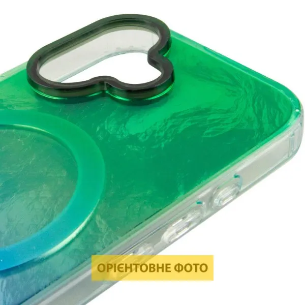 Чохол TPU Shiny Mountain Magnetic Fit для Apple iPhone 17 (6.3") — Зелений — фото 4