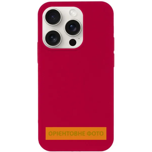 Чохол Silk Full Protective (AA) NO LOGO для Apple iPhone 17 (6.3") — Червоний — фото 2 Чохол Silk Full Protective (AA) NO LOGO для Apple iPhone 17 (6.3") — Червоний — фото 2