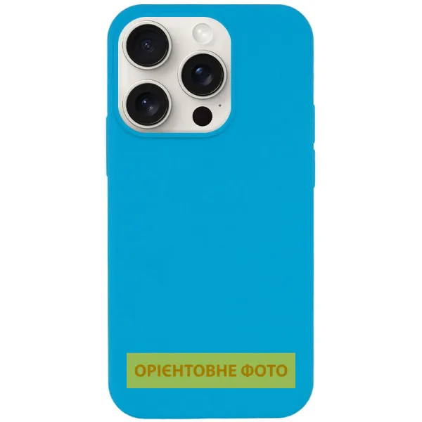 Чехол Silk Full Protective (AA) NO LOGO для Apple iPhone 17 (6.3") — Голубой — фото 1