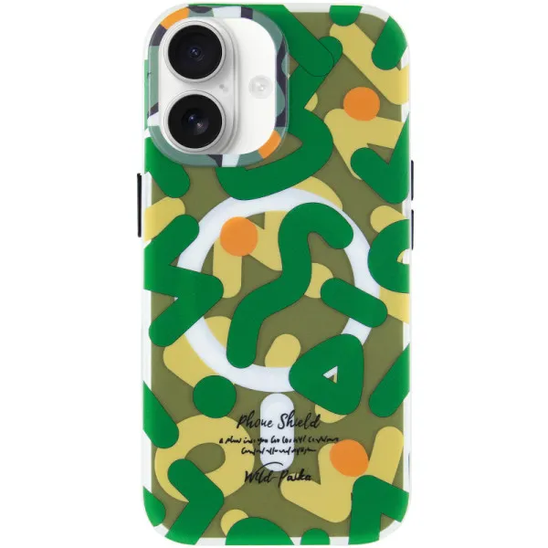 TPU чохол Pastel Chaos with Magnetic Fit для Apple iPhone 17 (6.3") — Зелений — фото 2