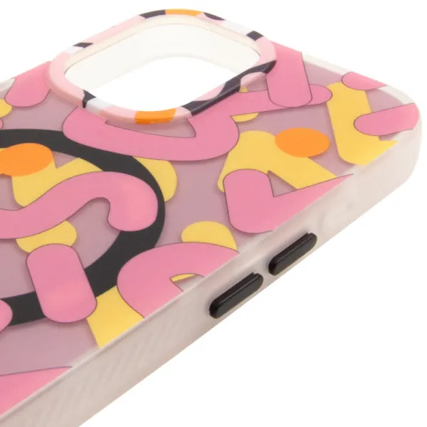 TPU чохол Pastel Chaos with Magnetic Fit для Apple iPhone 17 (6.3") — Рожевий — фото 4