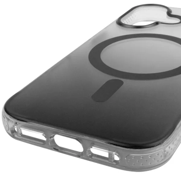 Чехол TPU+PC Phantom with Magnetic Fit для Apple iPhone 17 (6.3") — Черный — фото 5