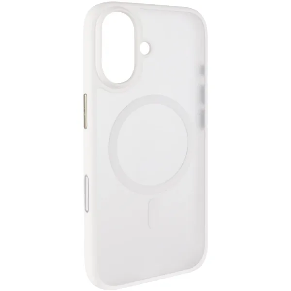 TPU+PC чохол Blueo Skin Friendly Frosted with Magnetic Fit для Apple iPhone 17 (6.3") — Білий — фото 1