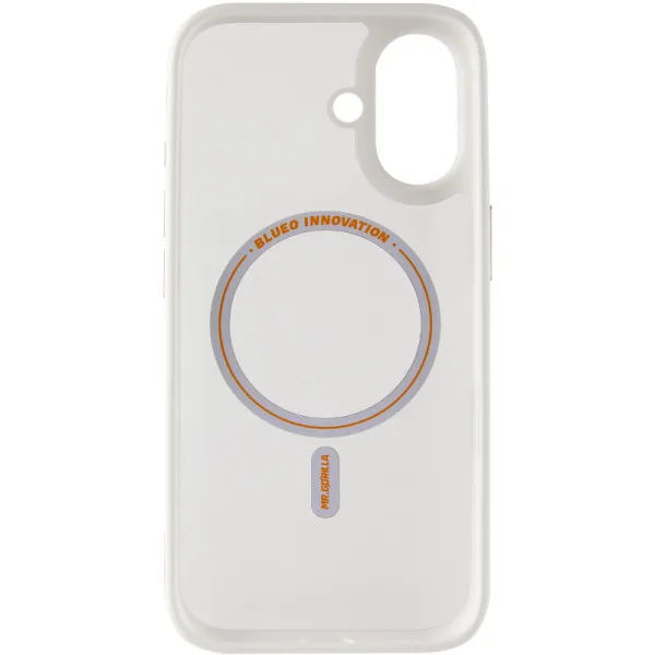 TPU+PC чохол Blueo Skin Friendly Frosted with Magnetic Fit для Apple iPhone 17 (6.3") — Білий — фото 4