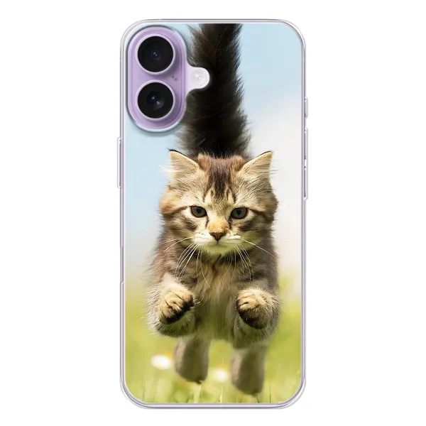 Чехол с принтом «Прыжок кота» для iPhone 17