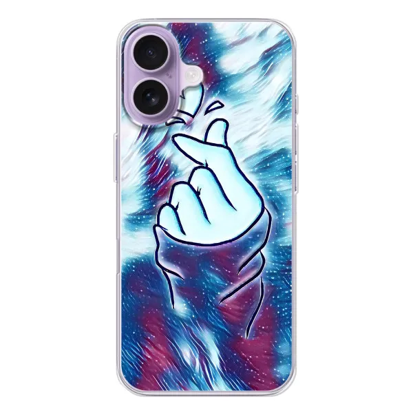 Чохол з принтом «Радужне серце» для iPhone 17