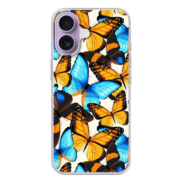 Чохол з принтом «Яскраві метелики» для iPhone 17