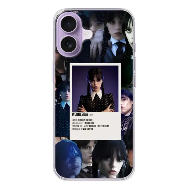 Чехол с принтом «коллаж Уэнздей» для iPhone 17
